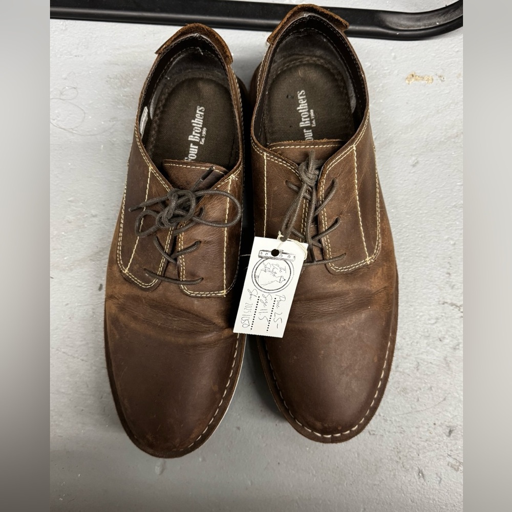 Men's Brown Leather Oxfords